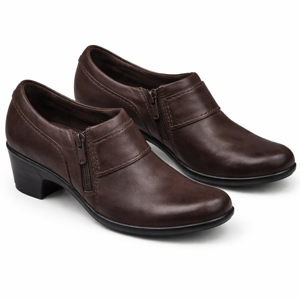 CLARKS Collection Brown Slip-On Shoes Size 6.5M